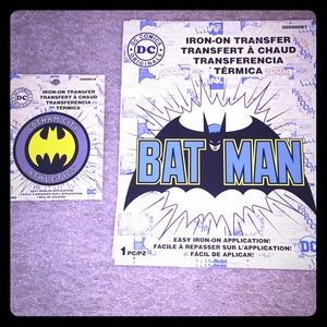 5 Batman Iron on transfers for clothing etc.